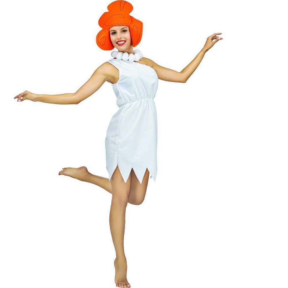 BuyThe Flintstones Wilma Adult Ladies Cosplay Costume 70s TV Fancy Dress Now Cheaper With 3 - 5 Days Ship - PajamasBuy