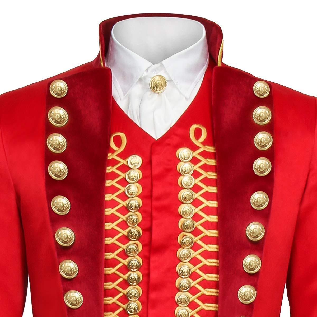 The Greatest Showman Cosplay Costume P.T. Barnum Red Suit - Pajamasbuy