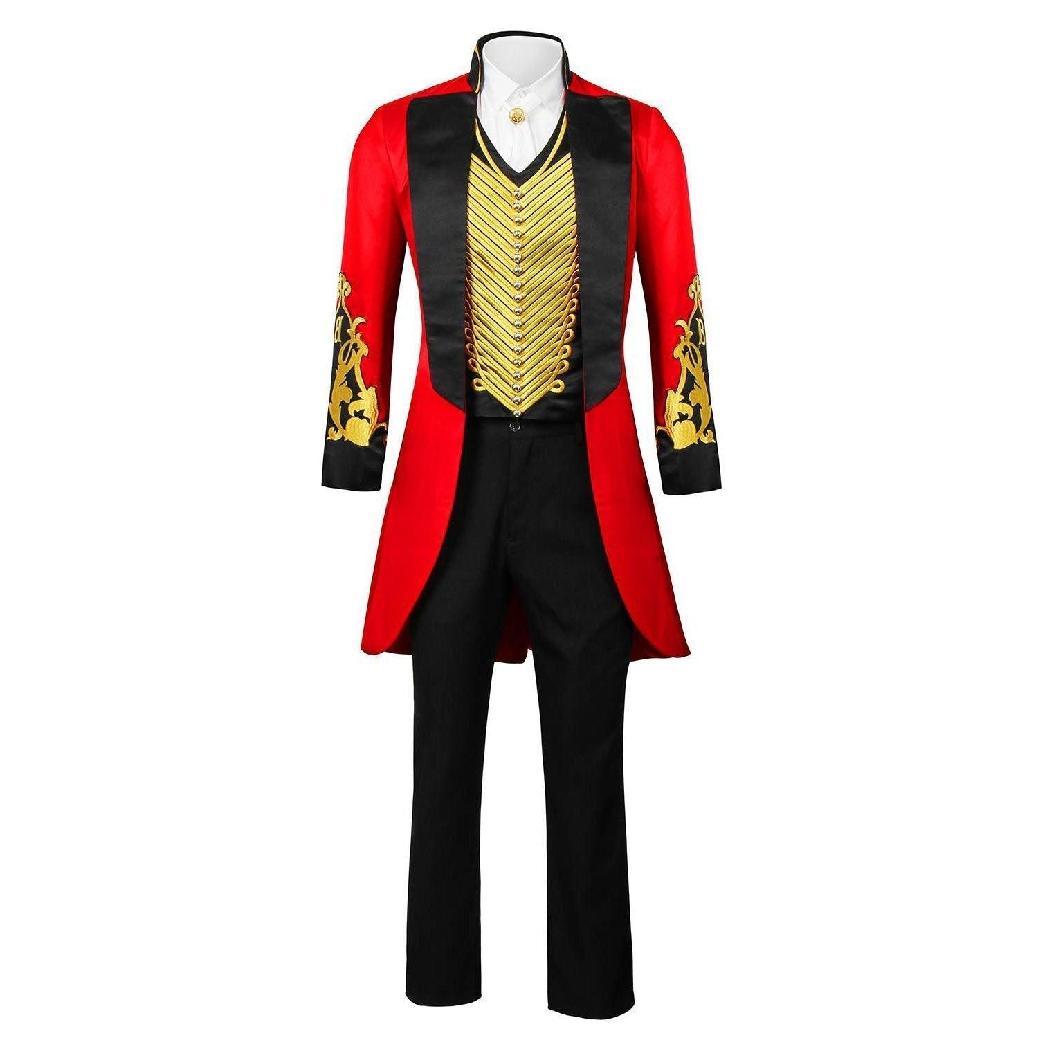 The Greatest Showman Cosplay Costume P.T. Barnum Red Suit - Pajamasbuy