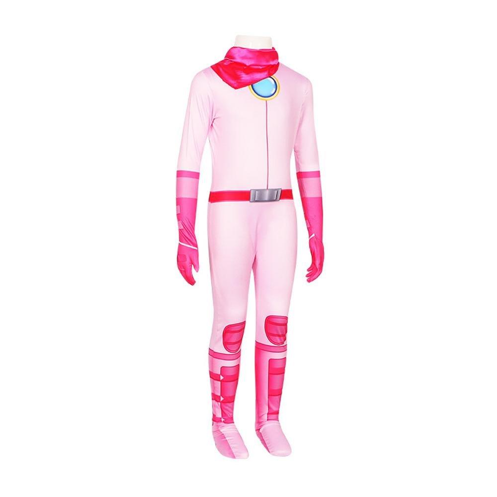 The super mario bros movie Princess Peach Jumpsuit Cosplay Costume Halloween Carnival Party - Pajamasbuy