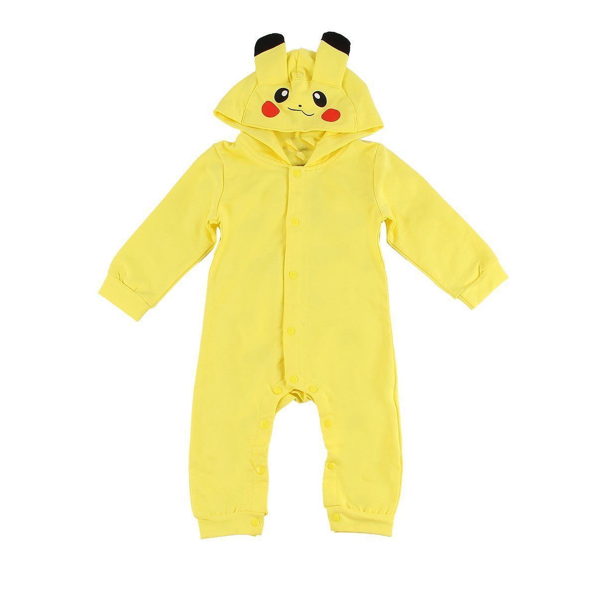 BuyToddler Infant Baby Onesies Romper Hooded Pikachu costume Now Cheaper With 3 - 5 Days Ship - PajamasBuy