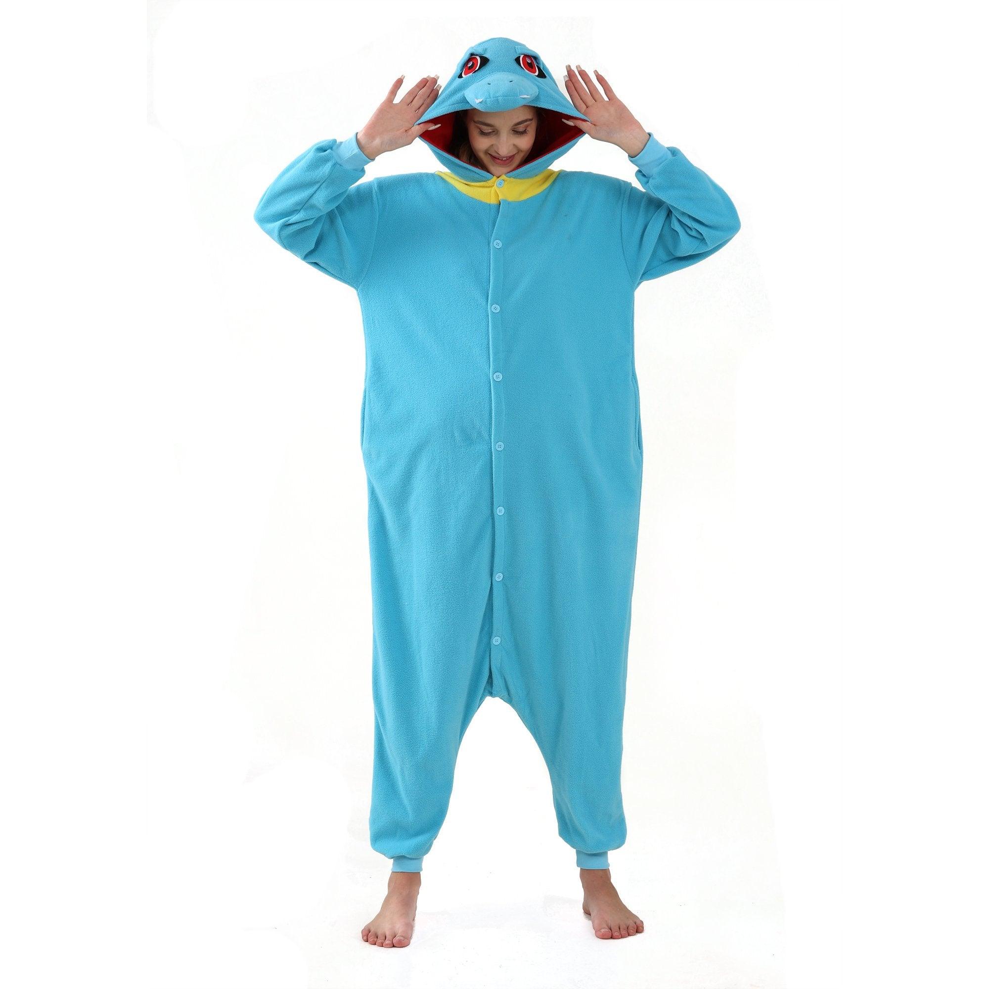 Totodile Kigurumi Onesies Anime Pokemon Pajamas Pyjamas Halloween Costume - Pajamasbuy