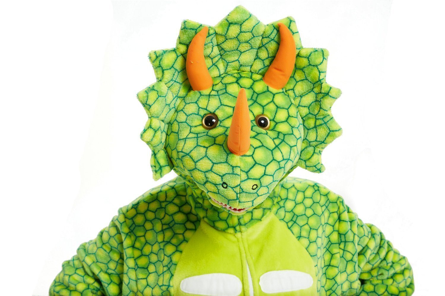 BuyTriceratops Dragon Adult Kigurumi Onesies Pajamas Jumpsuit Animal Costume Light Green Now Cheaper With 3 - 5 Days Ship - PajamasBuy