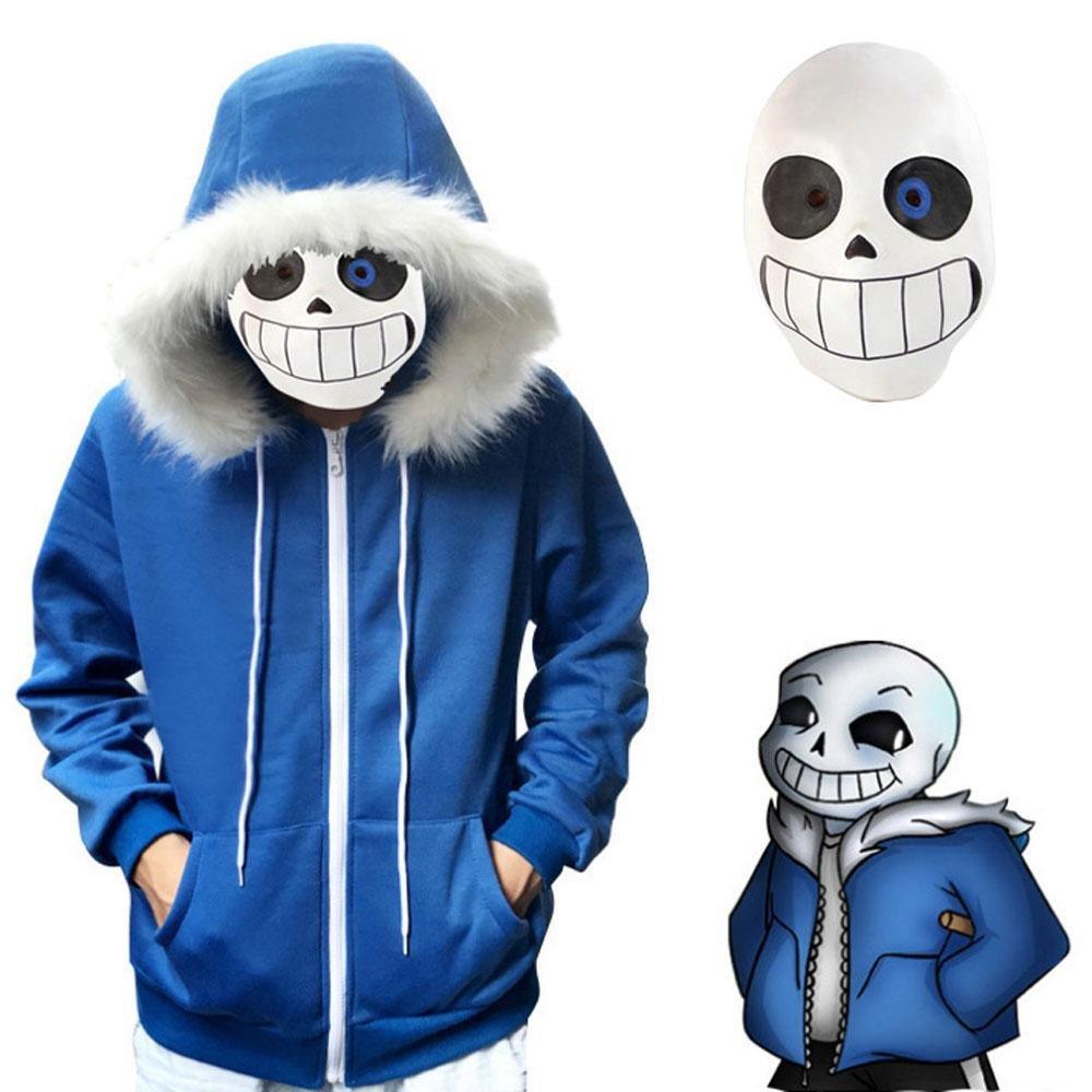 Undertale Sans Hoodie Costume Cosplay Sweatshirt for Halloween - Pajamasbuy