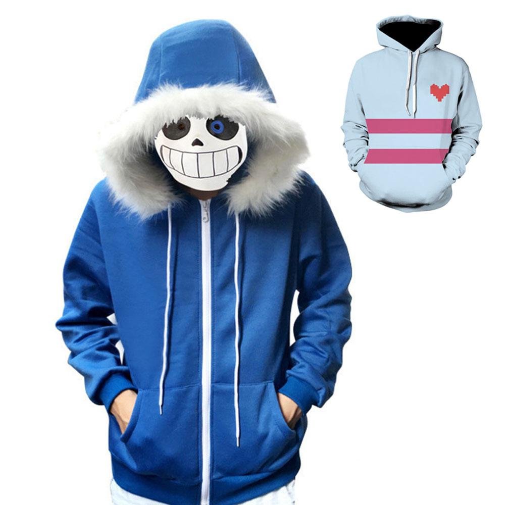 BuyUndertale Sans Hoodie Costume Cosplay Sweatshirt for Halloween Now Cheaper With 3 - 5 Days Ship - PajamasBuy