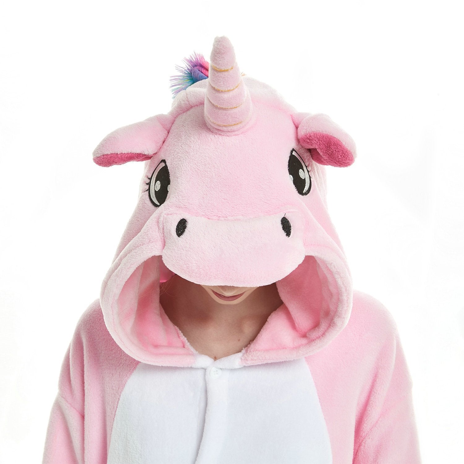 BuyUnisex - Adult Pink Unicorn Kigurumi Onesies Pajamas Now Cheaper With 3 - 5 Days Ship - PajamasBuy