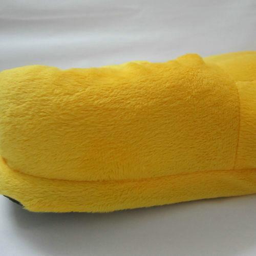 BuyUnisex Animal Pikachu yellow cosplay Kigurumi fleece slippers shoes Now Cheaper With 3 - 5 Days Ship - PajamasBuy