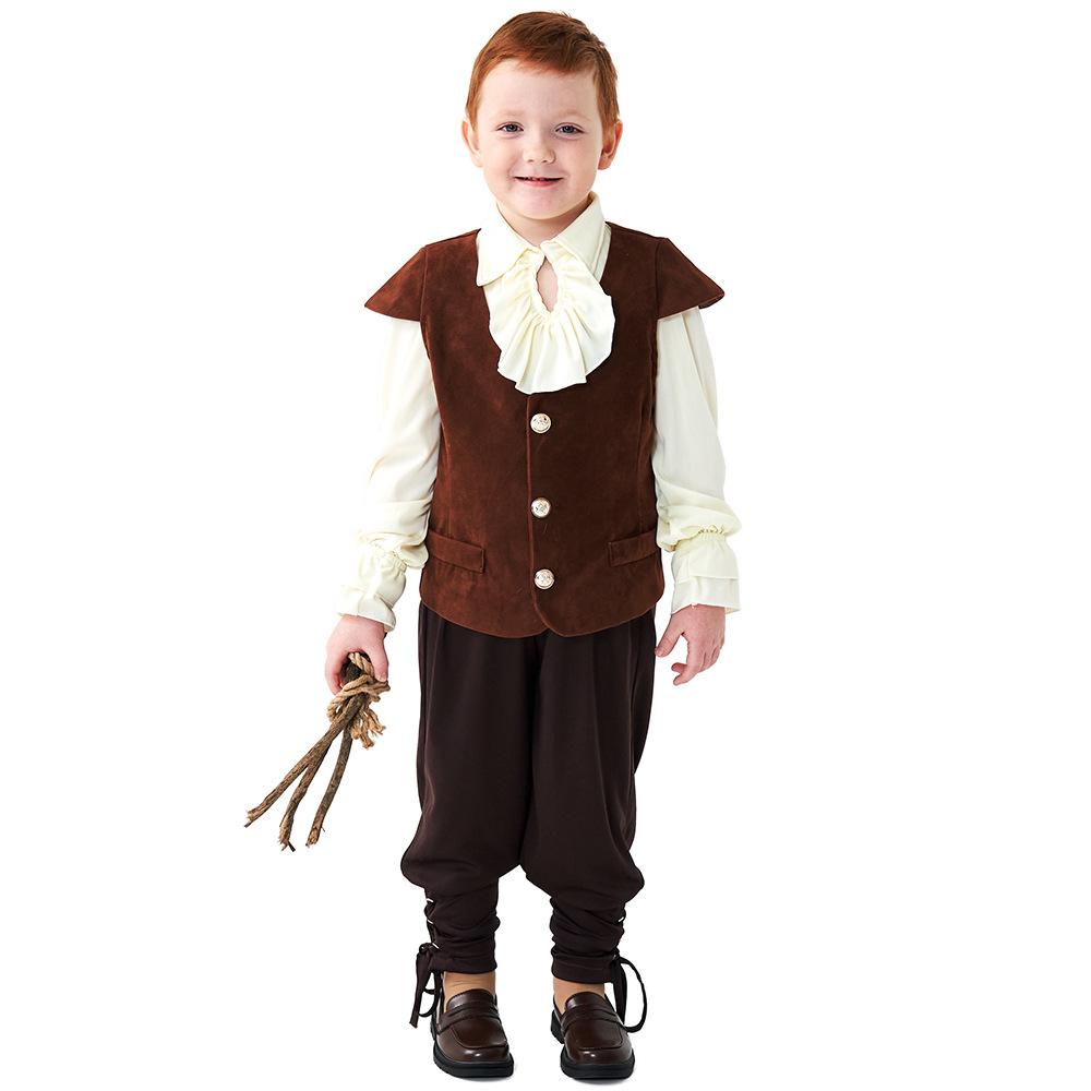 BuyVampire renaissance victorian pirate knight Children Halloween carnival costume for kids Now Cheaper With 3 - 5 Days Ship - PajamasBuy