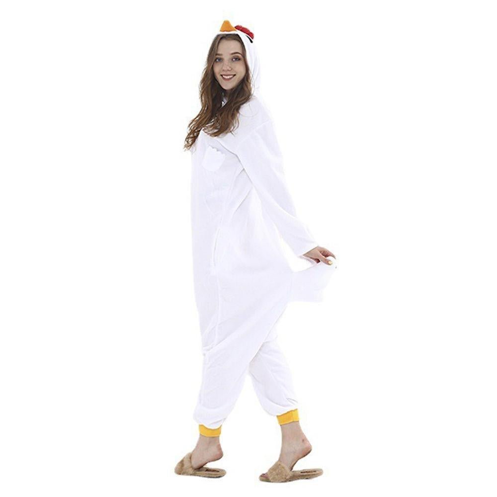 BuyWhite Rooster Animal kigurumi onesies Costume Now Cheaper With 3 - 5 Days Ship - PajamasBuy