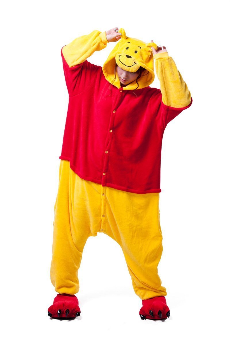 BuyWinnie the Pooh Kigurumi Animal onesies Pajamas for Adult Costume Now Cheaper With 3 - 5 Days Ship - PajamasBuy