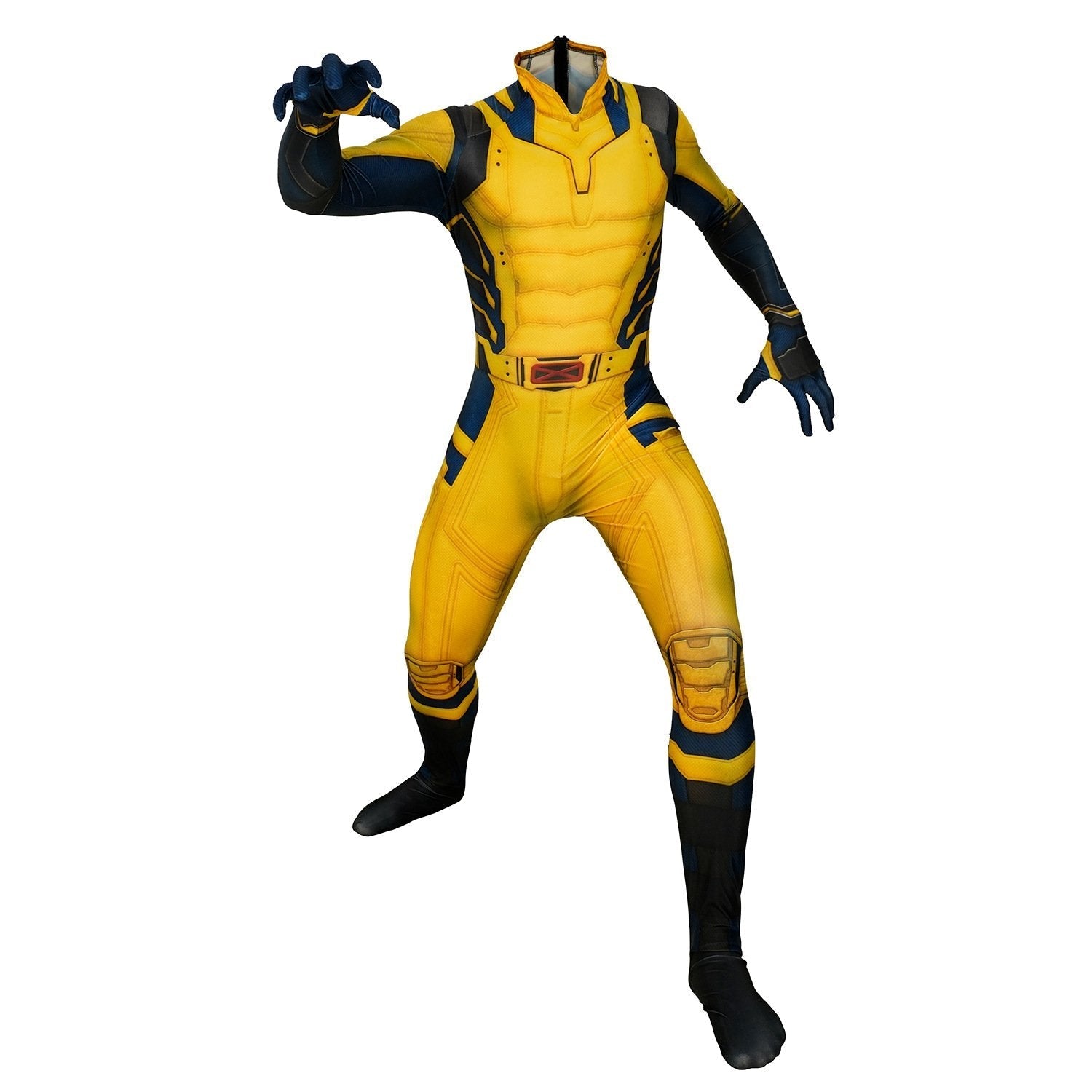 BuyWolverine Cosplay Jumpsuit Yellow Print Costume for Adults & Kids Now Cheaper With 3 - 5 Days Ship - PajamasBuy