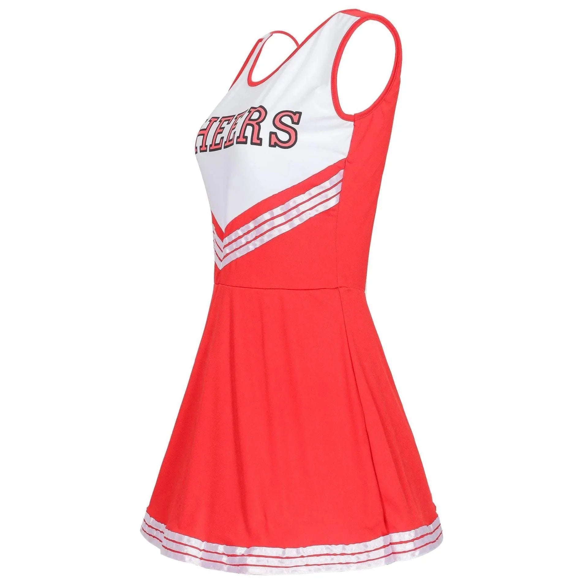 BuyWomen Sexy Cheerleader Costume Outfit With Pom Poms Fancy Uniform for Basketball High School Sports Costume Dress Now Cheaper With 3 - 5 Days Ship - PajamasBuy